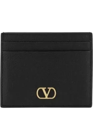 VALENTINO GARAVANI Tilbehør, Dame, Sort, ONE SIZE, Læder, Sort Rockstud Vlogo Kortholder