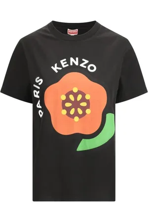 Kenzo Top, Dame, Sort, XS, Bomuld, Ikonisk Monogram Bomuld T-shirt