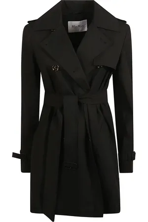 Max Mara Frakke, Dame, Sort, S, Bomuld, Sort Landa Frakker til Kvinder