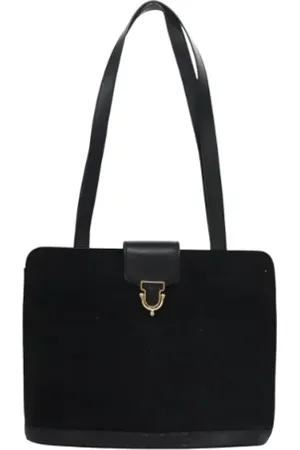 Céline Pre-owned, Dame, Sort, ONE SIZE, Uld, Pre-owned Ruskind celine-tasker