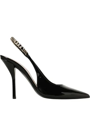 Gucci Sko, Dame, Sort, 37 EU, Uld, Sort Slingback Højhælede Sko