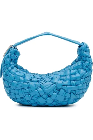 Bottega Veneta Pre-owned, Dame, Blå, ONE SIZE, Uld, Pre-owned Laeder hndtasker