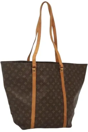 LOUIS VUITTON Pre-owned, Dame, Brun, ONE SIZE, Uld, Pre-owned canvas tasker
