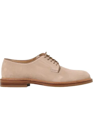 Brunello Cucinelli Sko, Herre, , 45 EU, Læder, Brun Brogue Oxford Sko