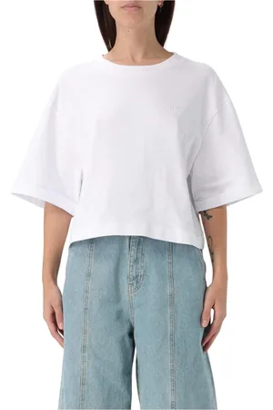 Pinko Top, Dame, Hvid, L, Hvid kortærmet T-shirt
