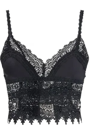 CHARO RUIZ IBIZA Top, Dame, Sort, S, Bomuld, Dana Bomuld Top