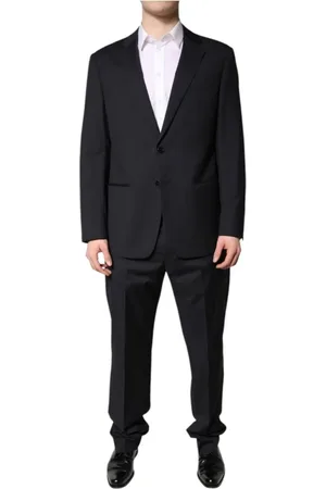 Emporio Armani Jakkesæt, Herre, Sort, M, Klassisk Sort 2-Delt Jakkesæt med Blazer