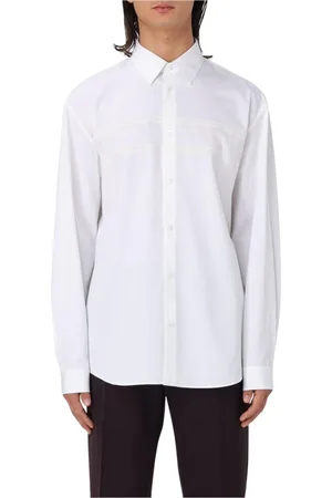 Gucci Skjorte, Herre, Hvid, M, Bomuld, Broderet bomuldsskjorte