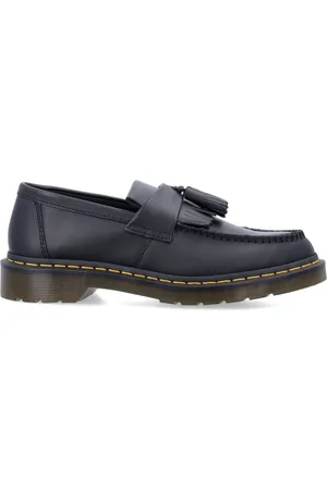 Dr. Martens Sko, Herre, Sort, 41 EU, Læder, Sorte Lukkede Sko Adrian Gul Søm