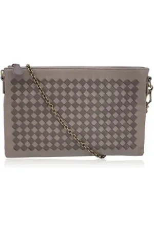 Bottega Veneta Pre-owned, Dame, Brun, ONE SIZE, Tyl, Pre-owned Laeder bottega-veneta-tasker