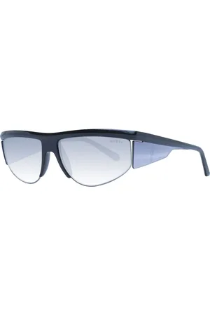Guess Tilbehør, unisex, Sort, ONE SIZE, Uld, Sorte sports solbriller med spejllinser