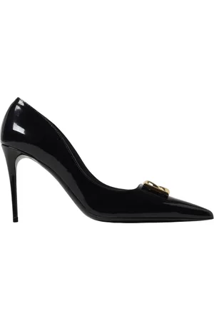 Dolce & Gabbana Sko, Dame, Sort, 36 EU, Sort Patent Spidse Tå Hæle