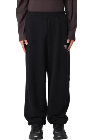 Helmut Lang Bukser, Herre, Sort, S, Bomuld, Sorte Joggers til Mænd