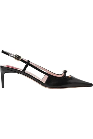 Roger Vivier Sko, Dame, Sort, 36 1/2 EU, Læder, Sort Patent Læder Højhælede Sko