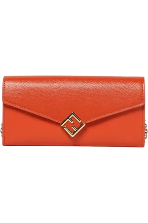 Fendi Taske, Dame, , ONE SIZE, Læder, Rosa Pung Kæde Elegant Design