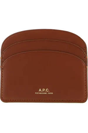 A.P.C. Tilbehør, Dame, Brun, ONE SIZE, Læder, Læderkortholder