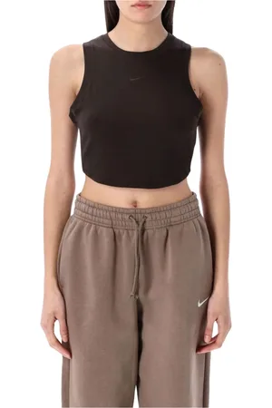 Nike Top, Dame, Brun, S, Ribbet Crop Tank Top