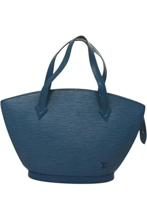 LOUIS VUITTON Pre-owned, Dame, Blå, ONE SIZE, Uld, Pre-owned Laeder louis-vuitton-tasker