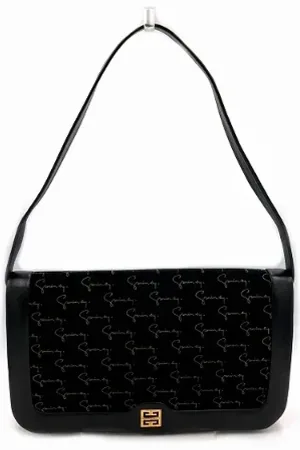 Givenchy Pre-owned, Dame, Sort, ONE SIZE, Uld, Pre-owned Laeder crossbody-tasker