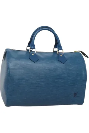 LOUIS VUITTON Pre-owned, Dame, Blå, ONE SIZE, Tyl, Pre-owned Laeder hndtasker