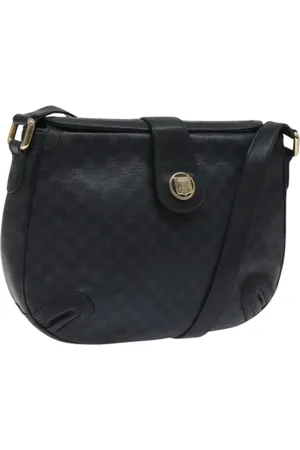 Céline Pre-owned, Dame, Blå, ONE SIZE, Uld, Pre-owned Laeder celine-tasker