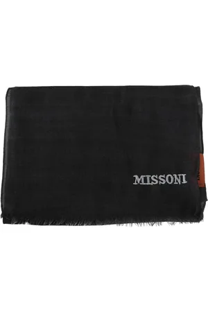 Missoni Tilbehør, unisex, Grå, ONE SIZE, Uld, Grå Uldtørklæde med Frynser