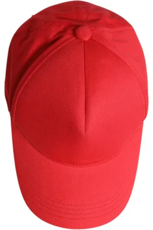 Dolce & Gabbana Tilbehør, Dame, Rød, 57 CM, Bomuld, Rød Bomuld Kvinder Baseball Kasket
