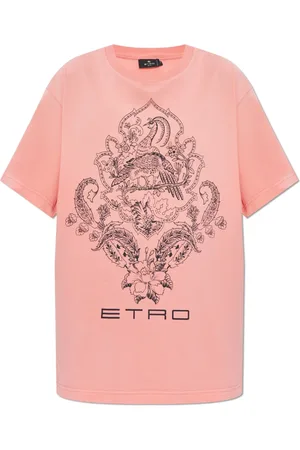 Etro Top, Dame, Lyserød, XS, Bomuld, T-shirt med tryk