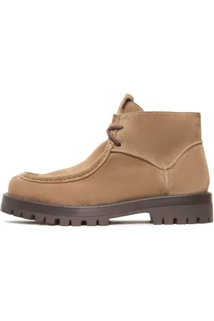 CESARE GASPARI Sko, Dame, , 40 EU, Suede, Suede Lace-Up Ankelstøvler Mavi