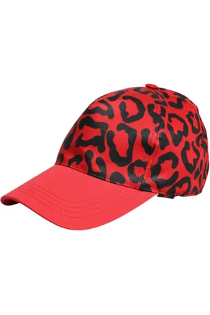 Dolce & Gabbana Tilbehør, Dame, Rød, 57 CM, Bomuld, Rød Bomuld Baseball Cap med Silkeforing