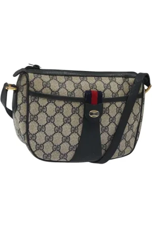 Gucci Pre-owned, Dame, Blå, ONE SIZE, Uld, Pre-owned Laeder gucci-tasker