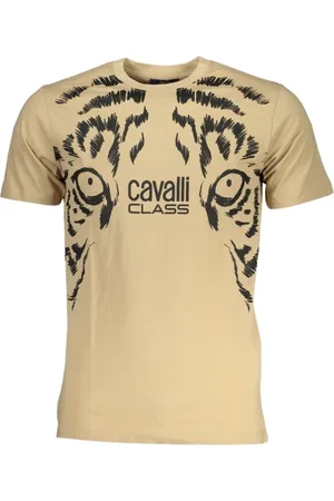 Roberto Cavalli Top, Herre, , L, Bomuld, Bomuld Print Logo T-Shirt