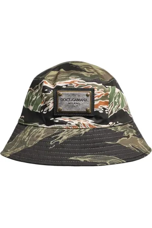 Dolce & Gabbana Tilbehør, Herre, Flerfarvet, 58 CM, Bomuld, Multifarvet Camouflage Spandehat
