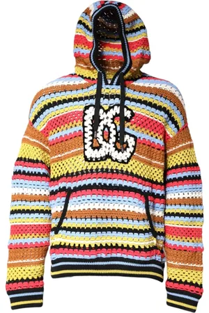 Dolce & Gabbana Sweathshirts & Hoodies, Herre, Flerfarvet, L, Bomuld, Multifarvet Hættetrøje