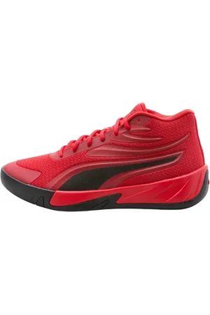 PUMA Sko, Herre, Rød, 48 EU, Rød Court Pro Sneakers til Alle Tider