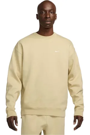 Nike Sweathshirts & Hoodies, Herre, Gul, L, Bomuld, Swoosh Fleece Crewneck Team Gold