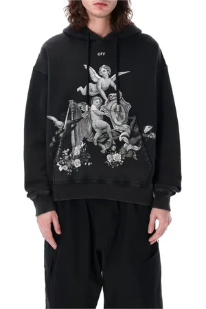 OFF-WHITE Sweathshirts & Hoodies, Herre, Sort, XL, Bomuld, Putti Skate Hættetrøje