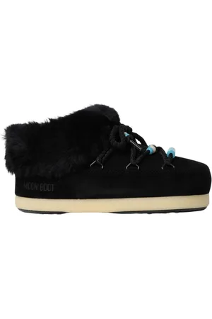 Moon Boot Sko, Dame, Sort, 41 EU, Uld, Shearling Sne Støvler til Kvinder