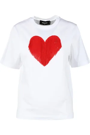Dsquared2 Top, Dame, Hvid, S, Bomuld, Tshirt