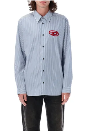 Diesel Skjorte, Herre, Blå, L, Bomuld, Simply Shirt