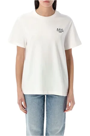 A.P.C. Top, Dame, Hvid, M, Bomuld, Standard Rue Madame T-Shirt