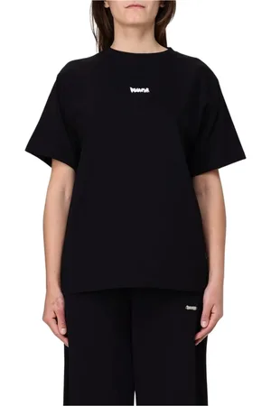 DISCLAIMER Top, Dame, Sort, L, Bomuld, Klassisk Hvid Crew Neck Tee
