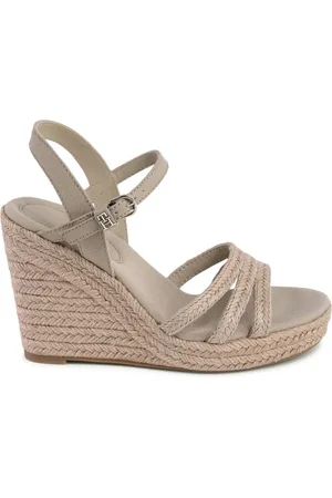 Tommy Hilfiger Sko, Dame, Brun, 36 EU, Linned, Elegant Linned Kile Sandaler