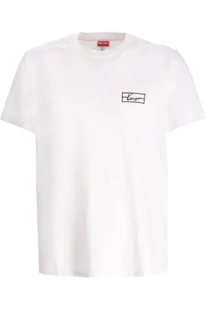 Kenzo Top, Herre, Hvid, S, Bomuld, Casual T-shirt med klassisk design