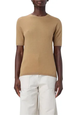 Max Mara Top, Dame, Brun, M, Cashmere, Luksus Kamel Sweater