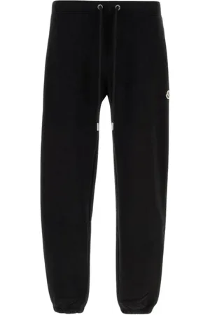 Moncler Bukser, Herre, Sort, S, Luksus Afslappet Fleece Bukser