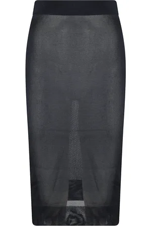 Saint Laurent Nederdel, Dame, Blå, M, Lange Nederdele