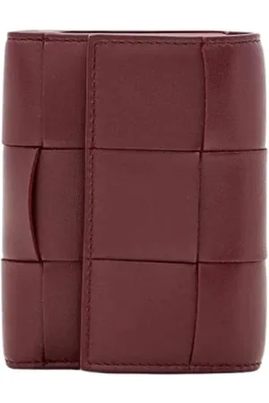 Bottega Veneta Tilbehør, Dame, Rød, ONE SIZE, Læder, Rød Læder Mini Pung Intrecciato Stil