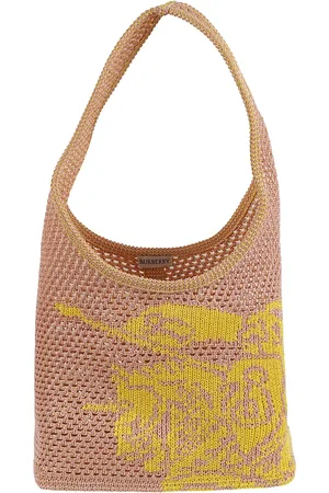 Burberry Taske, Dame, Flerfarvet, ONE SIZE, Uld, Hæklet taske til kvinder