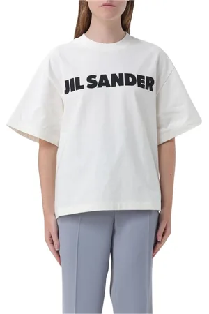 Jil Sander Top, Dame, , XS, Bomuld, Minimalist Logo Tee til Kvinder